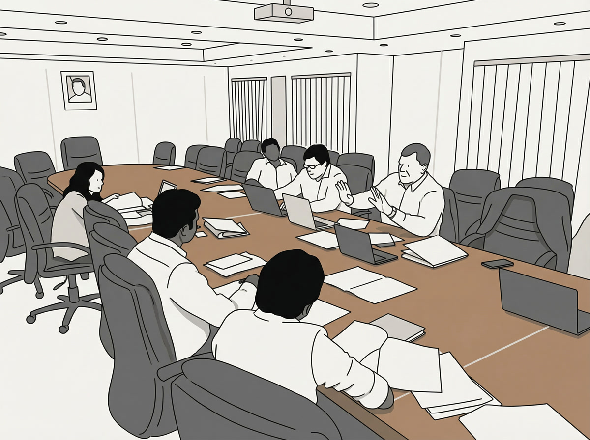 Werksessie met het lokale projectteam